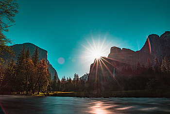 Sunbeam Mountains , sunbeam, mountains, nature HD wallpaper