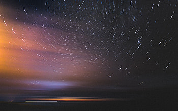 Under The Spinning Stars, stars, space, nature, sky HD wallpaper