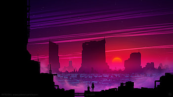 Synthwave Future Scifi , synthwave, retrowave, artist, artwork, digital-art, scifi, future, deviantart HD wallpaper