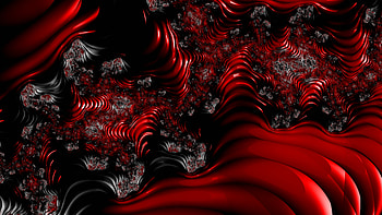 Fractal Art for your - Trippy, black, red, psychedelic, trippy, Abstract, fractal, abstract black, red and black HD wallpaper