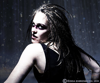 rain, lady, black, eyes, face HD wallpaper
