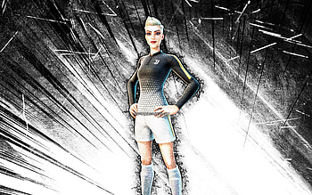 Striker Specialist, grunge art, Fortnite Battle Royale, Fortnite characters, white abstract rays, Striker Specialist Skin, Fortnite, Striker Specialist Fortnite HD wallpaper