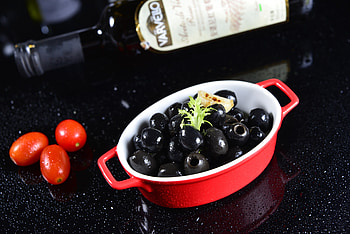Food, Vegetables, Plate, Olives HD wallpaper