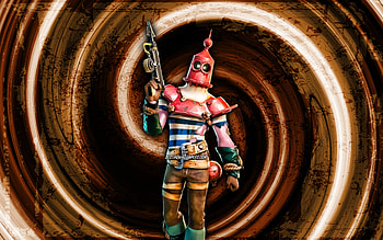 Trench Trawler, brown grunge background, Fortnite, vortex, Fortnite characters, Trench Trawler Skin, Fortnite Battle Royale, Trench Trawler Fortnite HD wallpaper