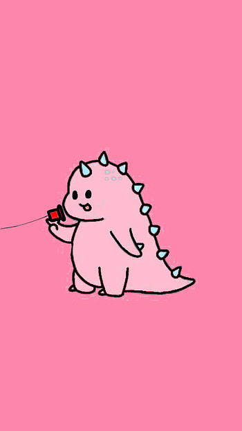 Cute Dino With Cups, 2_people, cup HD phone wallpaper