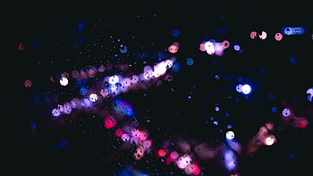 Drops, violet-purple circles, bokeh HD wallpaper