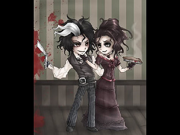 Sweeny Todd, pie, anime, love, funny HD wallpaper