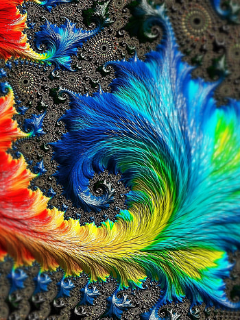 Abstract fractal art, Visual excellence HD phone wallpaper