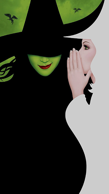 Wicked, Defying gravity, Fantasy musical, Elphaba and Glinda HD phone wallpaper