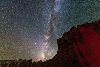 Nature, Stars, Night, Canyon, Rocks, Milky Way HD wallpaper