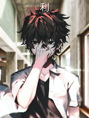 Oreki Houtarou, head, tie HD phone wallpaper