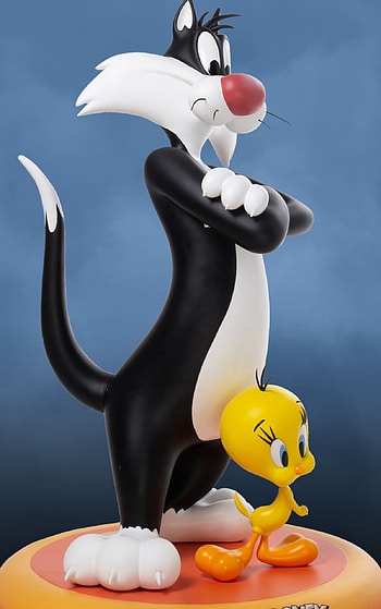Sylvester life-sized statue, Unique figurine HD phone wallpaper