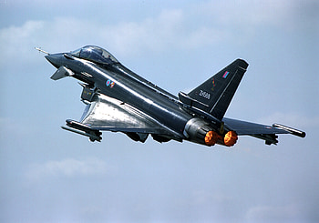 Black Typhoon, pilot, close, force, typhoon, europe, ef2000, raf, eurofighter, high, resolution, jet, royal, aircraft, air, euro HD wallpaper