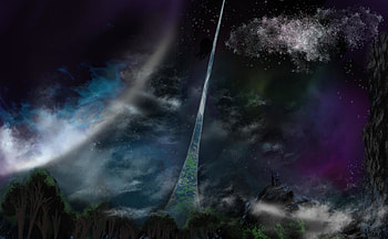 Halo Ring, Concept art, Futuristic architecture, Halo's iconic symbol HD wallpaper
