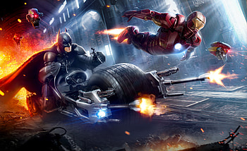 Iron Man Batman , iron-man, batman, superheroes, behance, artwork, artist HD wallpaper