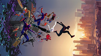 Swinging Through Dimensions Spider Man Across The Spider Verse , spider-man-across-the-spider-verse, spiderman, superheroes, 2023-movies, movies HD wallpaper