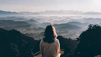 Girl Contemplating Nature, woman, alone HD wallpaper