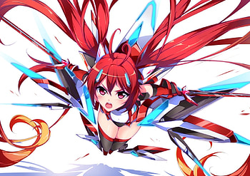 Fallen Chain, tailred, nice, bodysuit, mecha, adorable, female, plain, sweet, sword, twintail, girl, kawaii, transgender, anime girl, simple, anime, pretty, twin tail, powersuit, lovely, red hair, twin tails, mple, shirt, beauty, twintails, soji, souji, souji mitsuka, beautiful, tail red, sinsiter, mitsuka souji, blade, mitsuka, red, redhead HD wallpaper