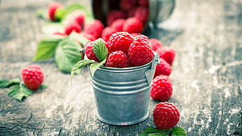 Raspberry , graphy, dessert, fruit, raspberry, cup, food HD wallpaper