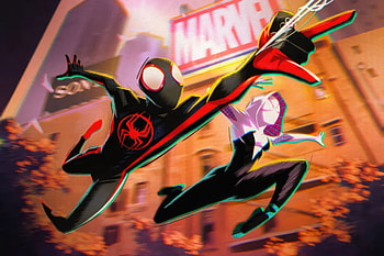 Marvel Spiderman And Gwen Stacy, spiderman, gwen-stacy, superheroes, artwork, digital-art HD wallpaper