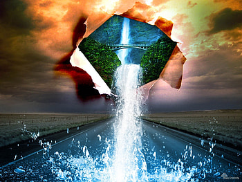 The Sky Has Opened, thinking, sky, amazing, water HD wallpaper
