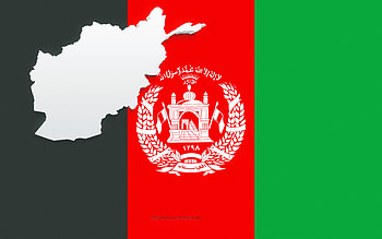 Afghanistan map silhouette, Flag of Afghanistan, silhouette on the flag, Afghanistan, 3d Afghanistan map silhouette, Afghanistan flag, Afghanistan 3d map HD wallpaper