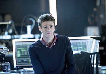 Grant Gustin, , Barry Allen's tribute, Flash's power in pixels HD wallpaper