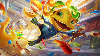 Food Spirits Fizz Skin LoL Wild Rift Splash Art PC, Video Game, League Of Legends, League Of Legends: Wild Rift, Fizz (League Of Legends) HD wallpaper