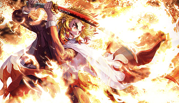 Kyojuro Rengoku, Kyojuro Rengoku, Anime, Demon Slayer: Kimetsu no Yaiba HD wallpaper