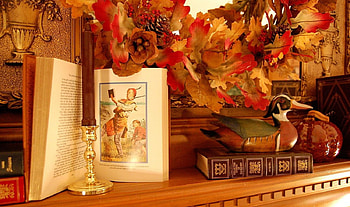 Fall Mantel, decoration, architecture, interior, houses HD wallpaper