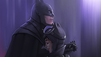 Batman Catwoman, batman, catwoman, superheroes, artwork, digital-art HD wallpaper
