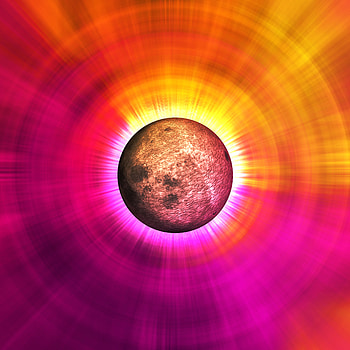 Art, Multicolored, Motley, Glow, Eclipse HD phone wallpaper