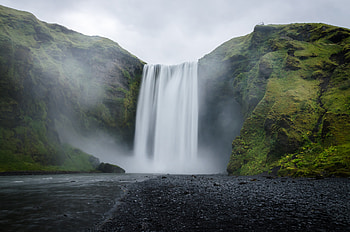 Skógafoss Majesty: Stunning Nature Waterfall, nature, Skógafoss HD wallpaper