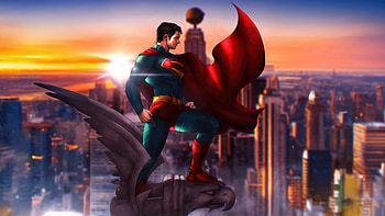 Superman Rise Above The Skies, superman, superheroes, artwork, art, digital-art HD wallpaper