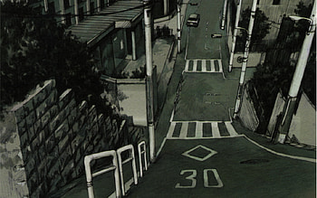 Drawing, , Road HD wallpaper