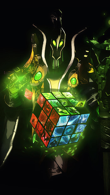 dota 2, rubick the grand magus, rubiks cube HD phone wallpaper