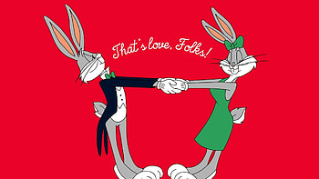Bugs and Lola Bunny, Looney Tunes (Valentine's Day) HD wallpaper