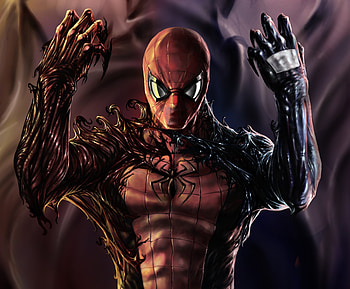 Carnage, venom, spider-man, artwork HD wallpaper