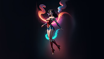 Wonder Woman Strength, wonder-woman, superheroes, ai, artwork, digital-art HD wallpaper
