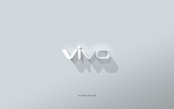 Vivo logo, white background, Vivo 3d logo, 3d art, Vivo, 3d Vivo emblem HD wallpaper