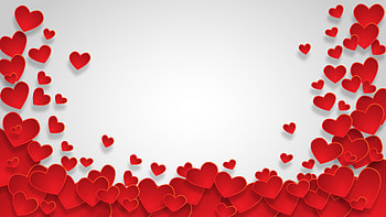 Heart, orange, red HD wallpaper