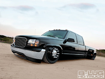3500 Crew Cab, low, black, chevy, gm HD wallpaper