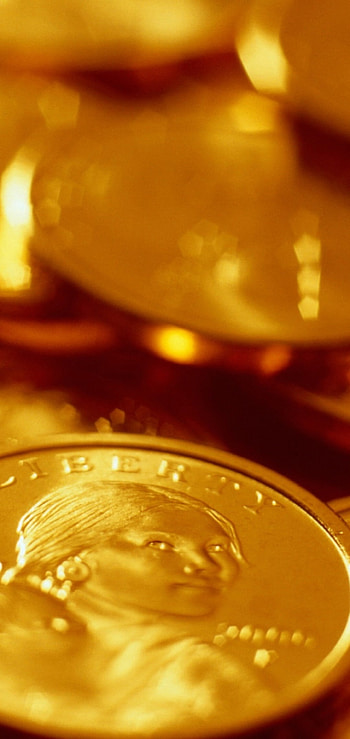 2000 Sacagawea dollar, Gold Coins HD phone wallpaper