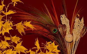 Autumn Abstract, autumn, leaves, abstract, 3D and CG HD wallpaper