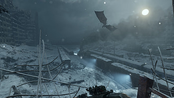 Metro Exodus — Moonlit Frozen Tracks, Metro Exodus HD wallpaper