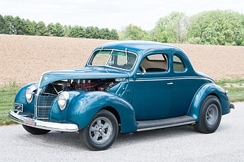 1939-Ford-Coupe, Hotrod, Classic, Blue, 1939 HD wallpaper