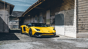 Yellow LamborghiniAventador, lamborghini-aventador, lamborghini, cars HD wallpaper