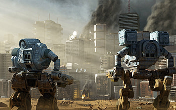 People, Fantasy, Robots, City, Skyscrapers, Destruction, Vanity HD wallpaper