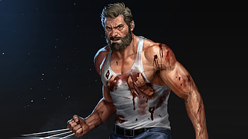 Wolverine, Hugh Jackman, fan art HD wallpaper