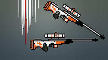 General snipers 8-bit Counter-Strike: Global Offensive Asiimov HD wallpaper